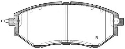 OPEN PARTS bpa113702 -  Комплект тормозных колодок, дисковый тормоз